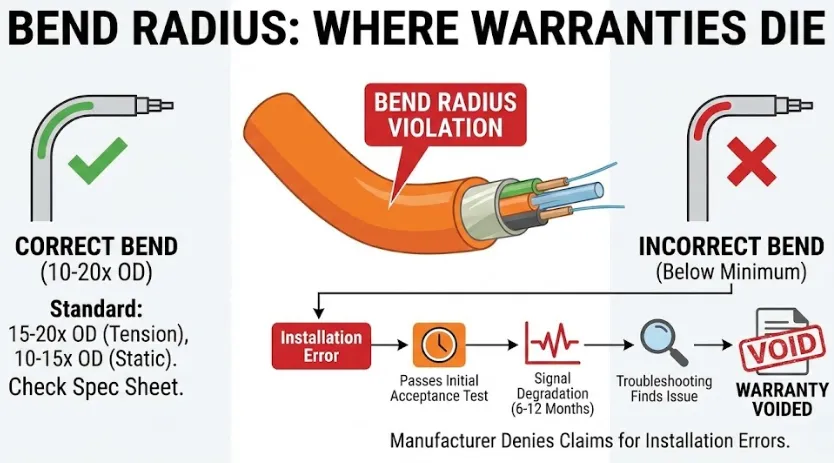 BEND RADIUS: WHERE WARRANTIES DIE BEND RADIUS: WHERE WARRANTIES DIE