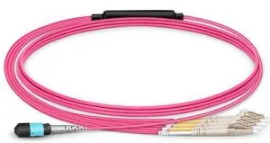 MTP żeńskie do 4 LC UPC Duplex 8 Fibers OM4 50/125 Rozgałęźnik wielomodowy